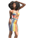 EVE Colorful Striped 2 Piece Skirt Sets HM-6007