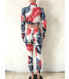 EVE Prints Long Sleeve Strappy 2 Piece Outfits OY-5195