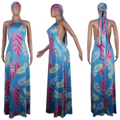 sundress with matching head scarf