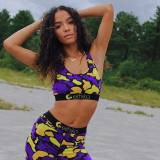 EVE Printed Fitness 2 Piece Set LSL-6247