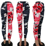 EVE Camouflage Print casual Long Pencil Pants FNN-8315