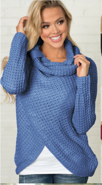 Women Long Sleeves Knitting Sweater