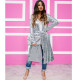 EVE Trendy Sequin Long Sleeve Sashes Maxi Coats TR-1000