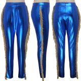 EVE PU Leather Tassel Skinny Long Pants SMR-9575