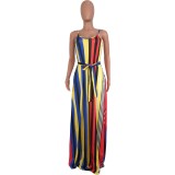 EVE Hot Sale Striped Strapless Dress CHY-1167