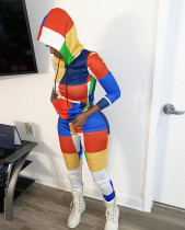 EVE Colorful Plaid Hoodies And Pants 2 Piece Sets MAE-2023