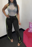 EVE Casual Stracked Split Long Sweatpants OY-L6099