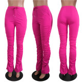 EVE Solid Casual Fitness Stacked Skinny Long Pants YIY-5168