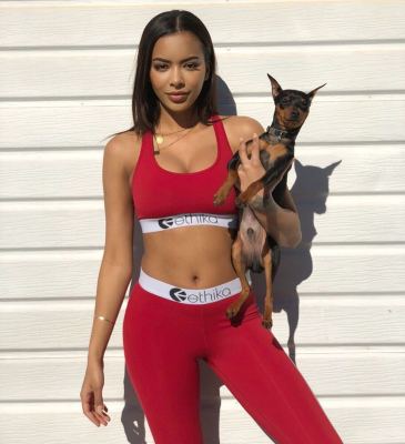 EVE Sexy Tank Tops Long Pants Fitness Two Piece Sets OD-8375