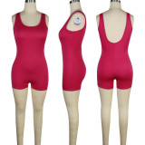 Solid Sleeveless Skinny Playsuit TE-3671-1