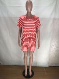 EVE Casual Striped Short Sleeve One Piece Rompers YNB-7109