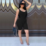 EVE Solid Sleeveless Sexy Bodycon Rompers HM-6331