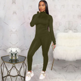 EVE Fashion Casual Solid Color Tracksuits Two Piece Set KSN-8011