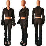 EVE New Coat + Trousers Solid Color Two-piece Suit HMS-5267-1
