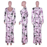 EVE Casual Long Sleeve Slim Maxi Dress NIK-167