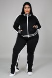 EVE Plus Size Casual Tracksuit Two Piece Pants Set BMF-019