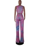 EVE Tie Dye Tank Tops And Pants Two Piece Sets SMF-8025