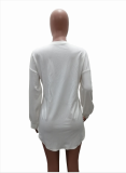 EVE Plus Size Casual Loose Long Sleeve T Shirt SHA-6174
