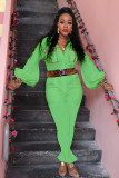 EVE Plus Size Casual Long Sleeve One Piece Jumpsuit Without Belt DMF-8095