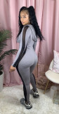EVE Plus Size Casual Hooded Long Sleeve Jumpsuits SHA-6175