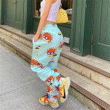 EVE Casual Loose Printed Long Sweatpants SHD-9433