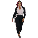 EVE Casual Long Sleeve Two Piece Pants Set HM-6343