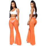 EVE Sexy Mesh See Through Flared Pants SMR-9761