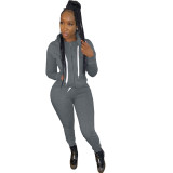 EVE Casual Hoodies Pants Sports Two Piece Suit TK-6119