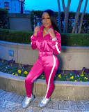 EVE Casual Tracksuit Reflective Strip Two Piece Sets MIL-177