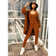 EVE Solid Tank Top+Long Cloak+Pants 3 Piece Sets GLF-8050