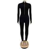 EVE Sexy Skinny Long Sleeve Party Lurex Jumpsuits FNN-8548