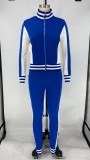 Casual Tracksuit Zipper Long Sleeve 2 Piece Sets XMY-9269