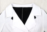 Elegant Full Sleeve Belted Coat+Pants 2 Piece Sets SFY-192