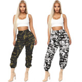 EVE Camo Print Casual Belted Cargo Pants LSD-8247