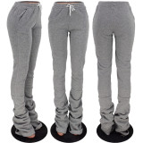 EVE Casual Solid Plush Long Sweatpants YH-5192