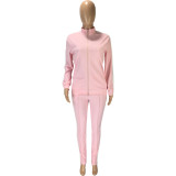 EVE Casual Sports Zipper Coat And Pants 2 Piece Sets MEI-9126