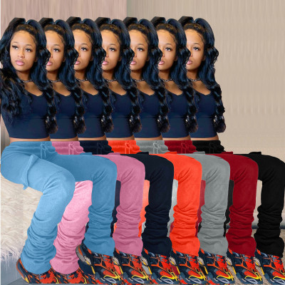 EVE Casual Solid Thiken Long Sweatpants AL-225
