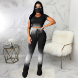 EVE Casual Gradient Stacked Pants Without Mask SMR-9791