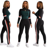 EVE Casual Sports Long Sleeve Two Piece Suits SMR-9745