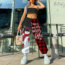 EVE Casual Sports Christmas Print Loose Pants SMF-8062