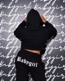 EVE Fashion Casual Sports Hooded Letter Printed Sweatshirts And Pants Two Piece Set JCF-7042