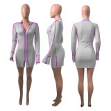 EVE Sexy Long Sleeve Bodycon Mini Dress NIK-198