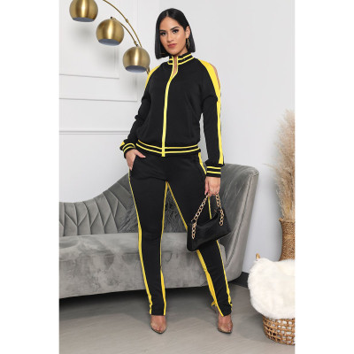 EVE Casual Tracksuit Off Shoulder Two Piece Sets IV-8154