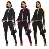 EVE Casual Tracksuit Off Shoulder Two Piece Sets IV-8154