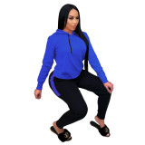 EVE Casual Sports Hoodie Two Piece Pants Set FOSF-8025