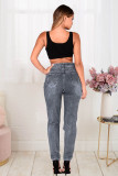EVE Plus Size Denim Ripped Hole Jeans Pants LX-5119