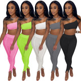 EVE Sexy Crop Top And Pants Two Piece Suits NIK-216