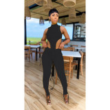 EVE Sexy Solid Sleeveless Two Piece Pants Set IV-8169