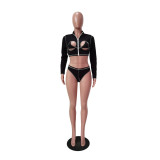 EVE Sexy Long Sleeve Swimwear Bikinis Sets TR-1107
