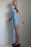 EVE Sexy Sleeveless Mesh See Through Bandage Mini Dress YS-8801